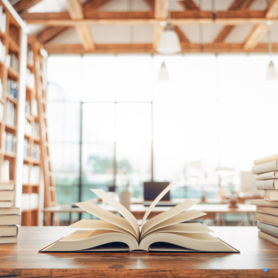 library and books